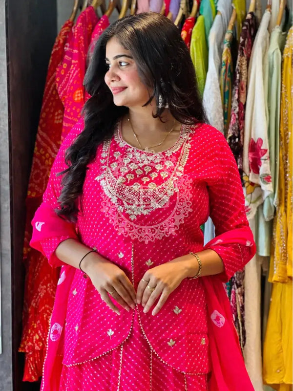 GEORGETTE KACHI PATTI INDOWESTERN