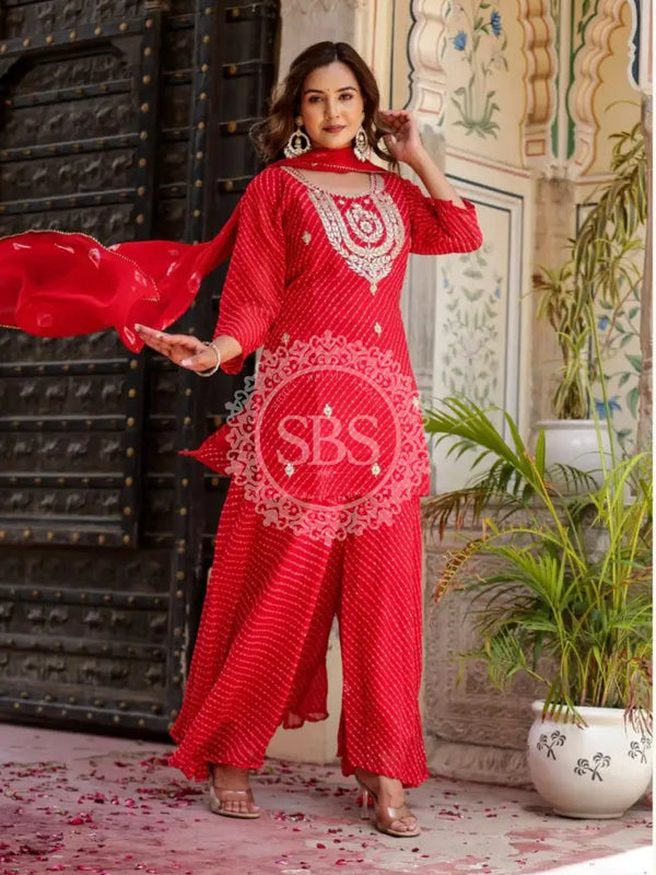 GEORGETTE KACHI PATTI INDOWESTERN