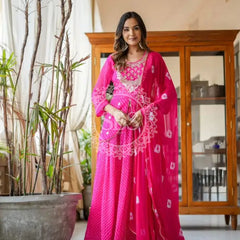 GEORGETTE KACHI PATTI INDOWESTERN