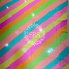 GEORGETTE LEHERIYA GOTA PATTI PEACOCK SAREE