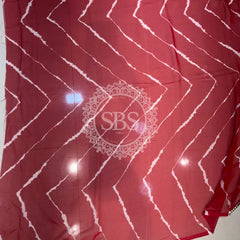 GEORGETTE LEHERIYA GOTA PATTI PEACOCK SAREE