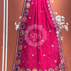 GEORGETTE MANDALA BHANDEJ SAREE