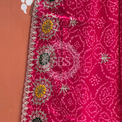 GEORGETTE MANDALA BHANDEJ SAREE