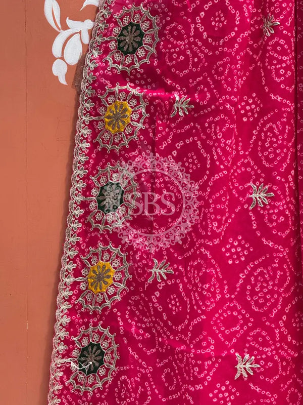 GEORGETTE MANDALA BHANDEJ SAREE