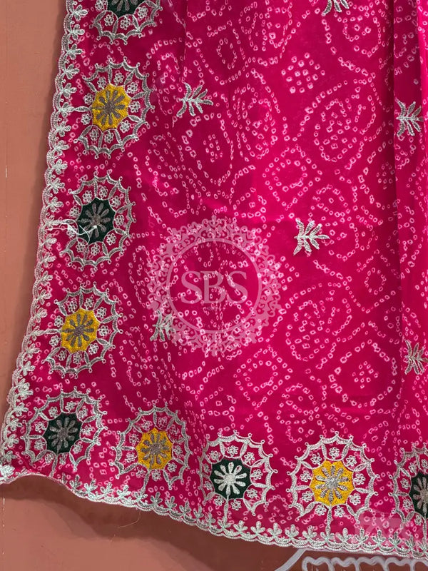 GEORGETTE MANDALA BHANDEJ SAREE