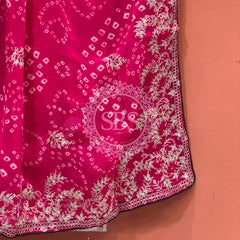 GEORGETTE PITTAN WORK SAREE