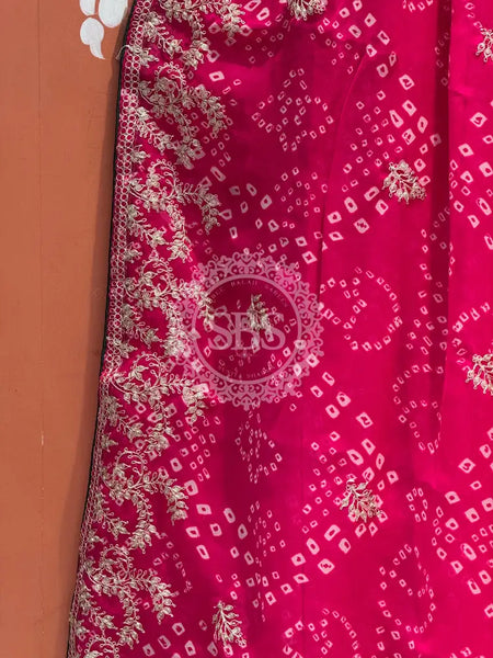 GEORGETTE PITTAN WORK SAREE