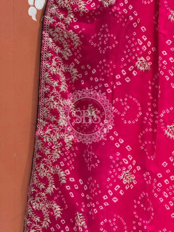 GEORGETTE PITTAN WORK SAREE