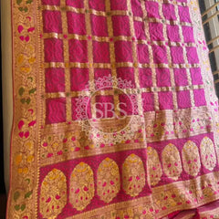 GHATCHOLA KHADDI GEORGETTE ZARI WEAVING SAREE