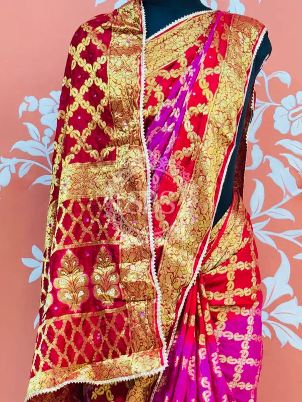 GHATCHOLA TAFETA SILK SAREE