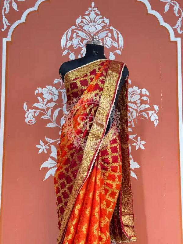 GHATCHOLA TAFETA SILK SAREE