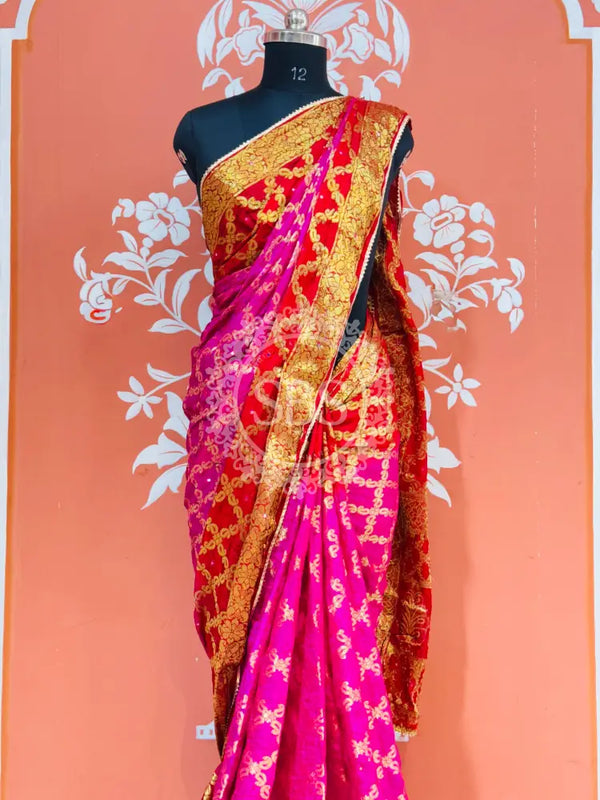 GHATCHOLA TAFETA SILK SAREE
