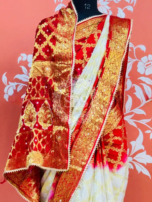 GHATCHOLA TAFETA SILK SAREE