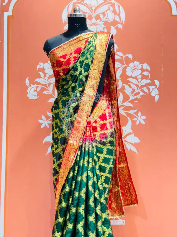 GHATCHOLA TAFETA SILK SAREE