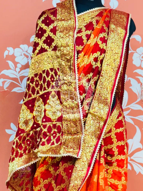 GHATCHOLA TAFETA SILK SAREE