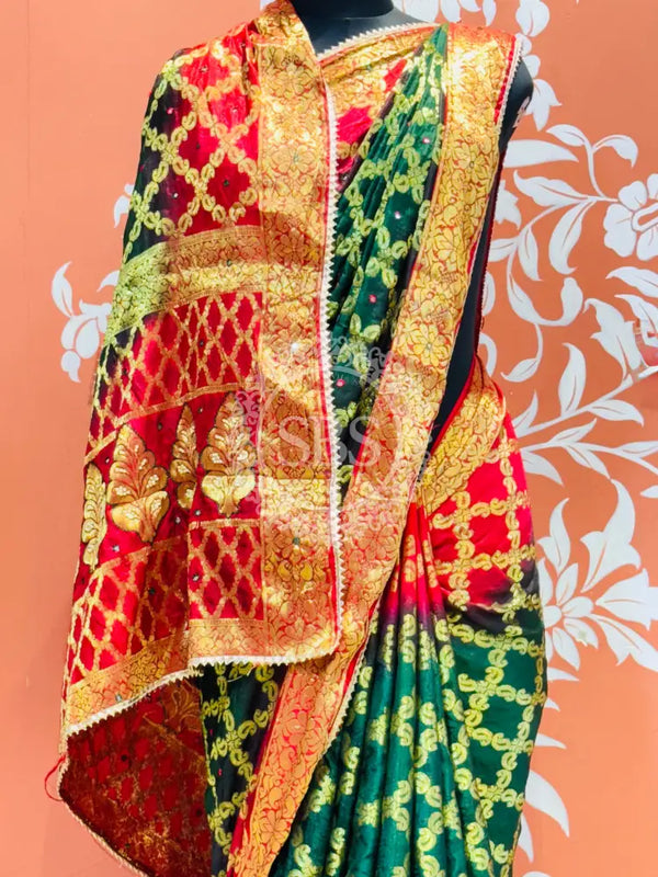 GHATCHOLA TAFETA SILK SAREE