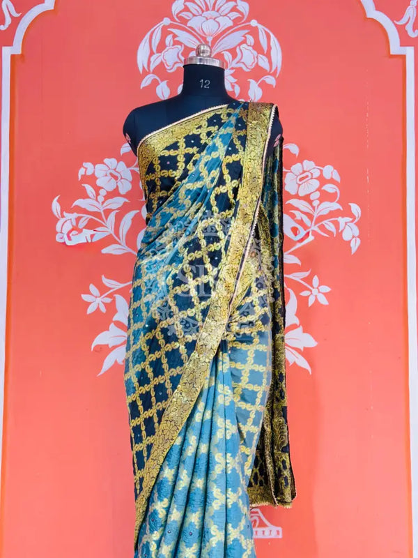 GHATCHOLA TAFETA SILK SAREE