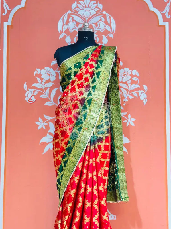 GHATCHOLA TAFETA SILK SAREE