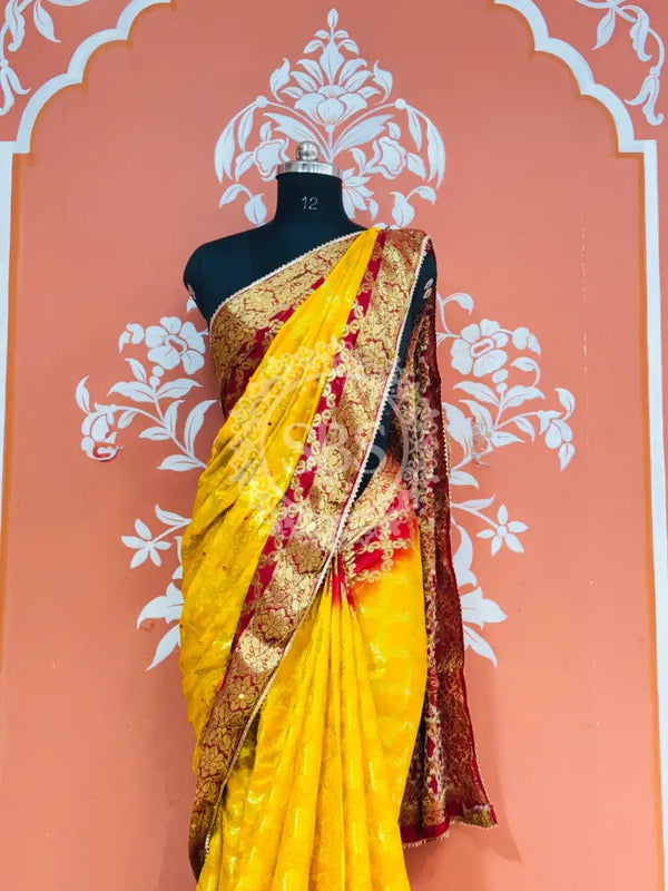 GHATCHOLA TAFETA SILK SAREE