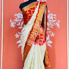 GHATCHOLA TAFETA SILK SAREE