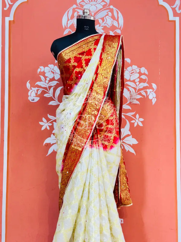 GHATCHOLA TAFETA SILK SAREE