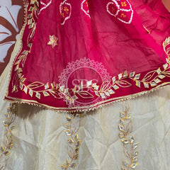 GOTA PATTI COSMOS TISSUE KACHI PATTI LEHENGA