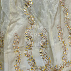 GOTA PATTI COSMOS TISSUE KACHI PATTI LEHENGA