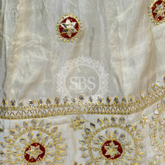 GOTA PATTI COSMOS TISSUE KACHI PATTI LEHENGA