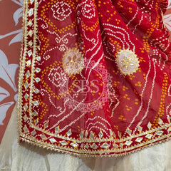GOTA PATTI COSMOS TISSUE KACHI PATTI LEHENGA