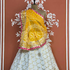 GOTA PATTI KOTA DORIYA LEHENGA Yellow / Free Size
