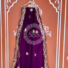 GOTA PATTI ROYAL GEORGETTE SAREE