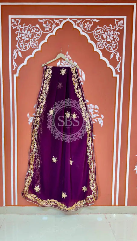 GOTA PATTI ROYAL GEORGETTE SAREE