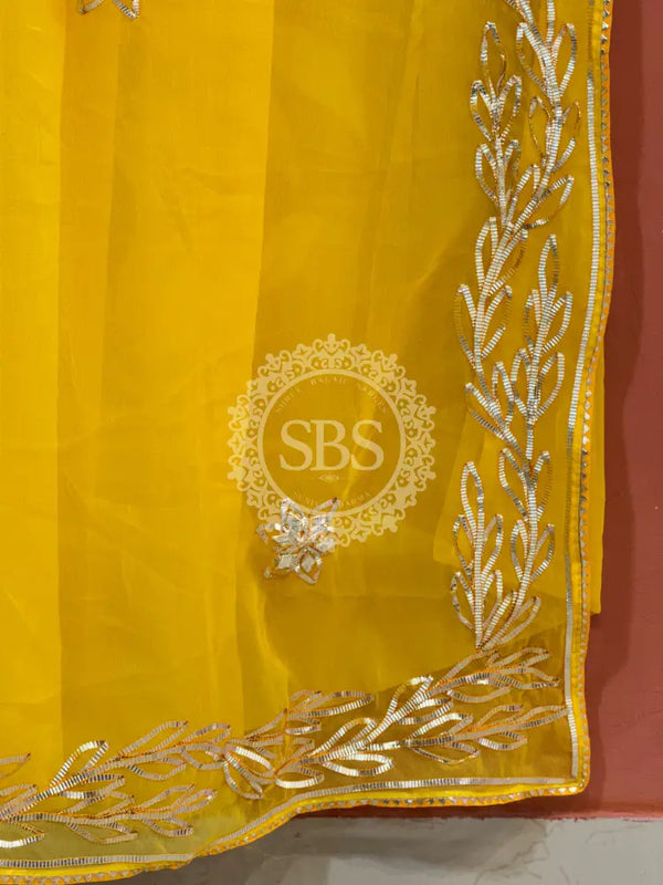 GOTA PATTI ROYAL GEORGETTE SAREE