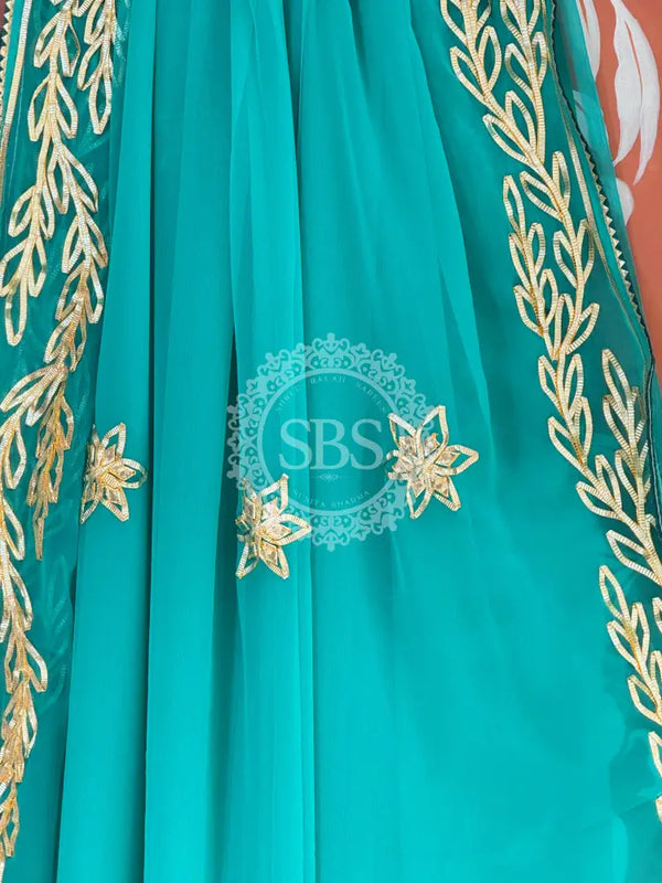 GOTA PATTI ROYAL GEORGETTE SAREE