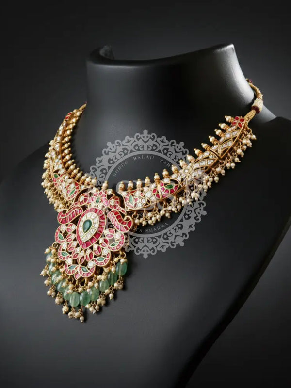 Heavy Kundan Necklace Set Jewellery