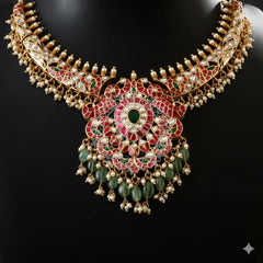 Heavy Kundan Necklace Set Jewellery
