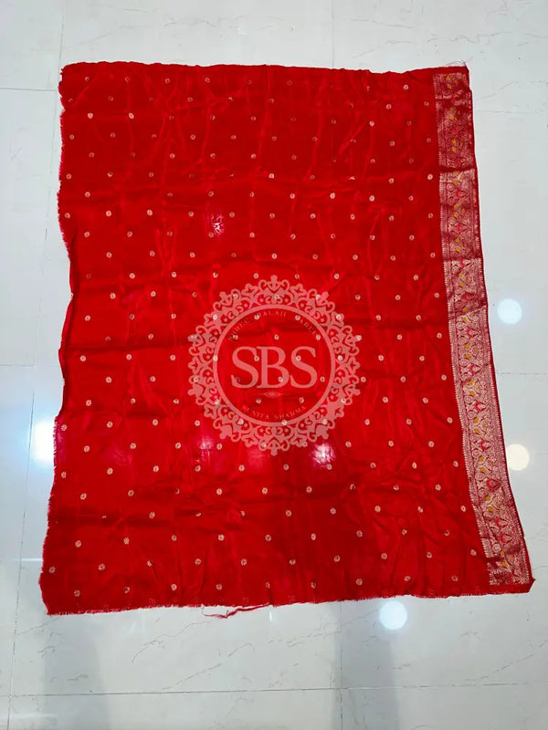 HO SILK GHATCHOLA SAREE Red / Free Size