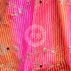 KACHI PATTI LEHERIYA KOTA DORIYA FLARED LEHENGA