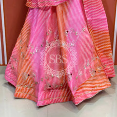 KACHI PATTI LEHERIYA KOTA DORIYA FLARED LEHENGA