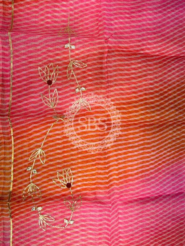 KACHI PATTI LEHERIYA KOTA DORIYA FLARED LEHENGA