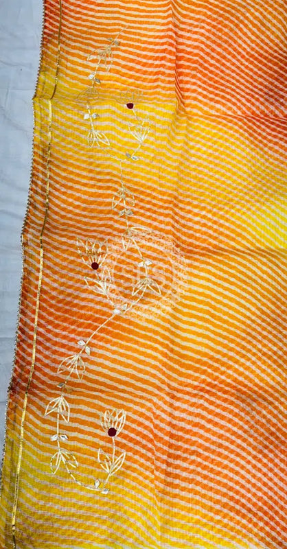 KACHI PATTI LEHERIYA KOTA DORIYA FLARED LEHENGA