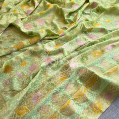 KHADDI GEORGETTE DUPATTA Green / Free Size