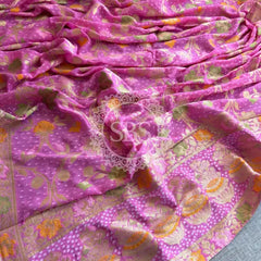 KHADDI GEORGETTE DUPATTA pink / Free Size