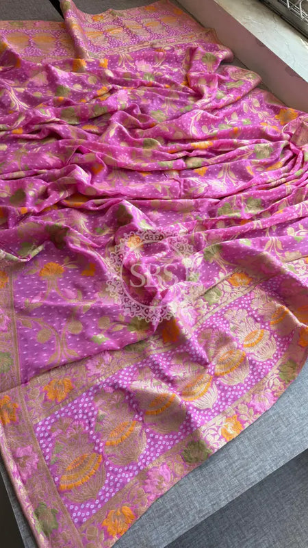 KHADDI GEORGETTE DUPATTA pink / Free Size