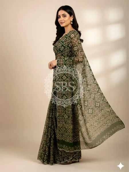 KOTA DORIYA AJRAK SAREE