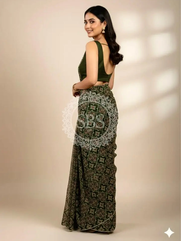 KOTA DORIYA AJRAK SAREE