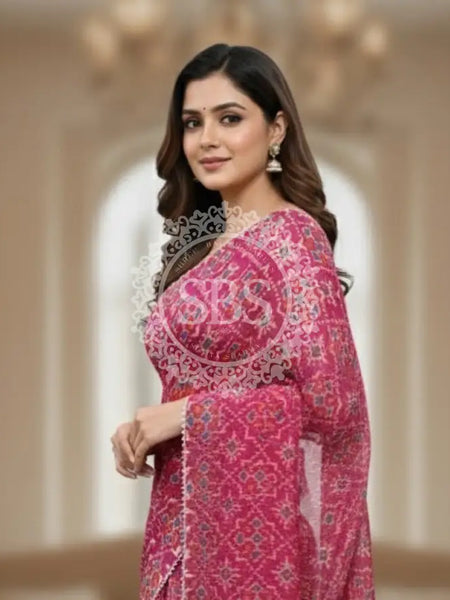 KOTA DORIYA AJRAK SAREE