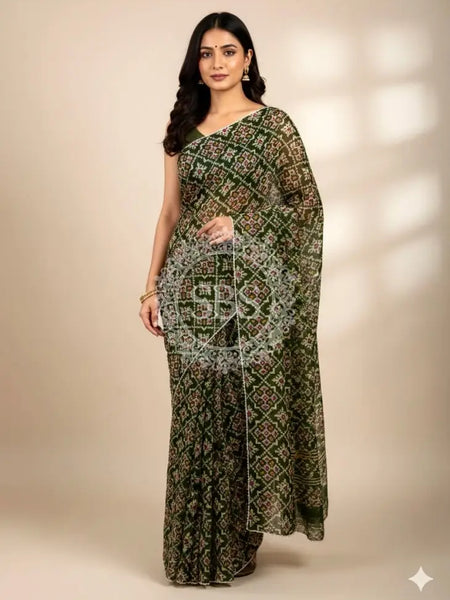 KOTA DORIYA AJRAK SAREE