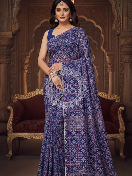 KOTA DORIYA AJRAK SAREE