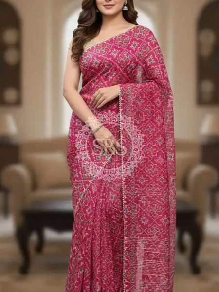 KOTA DORIYA AJRAK SAREE